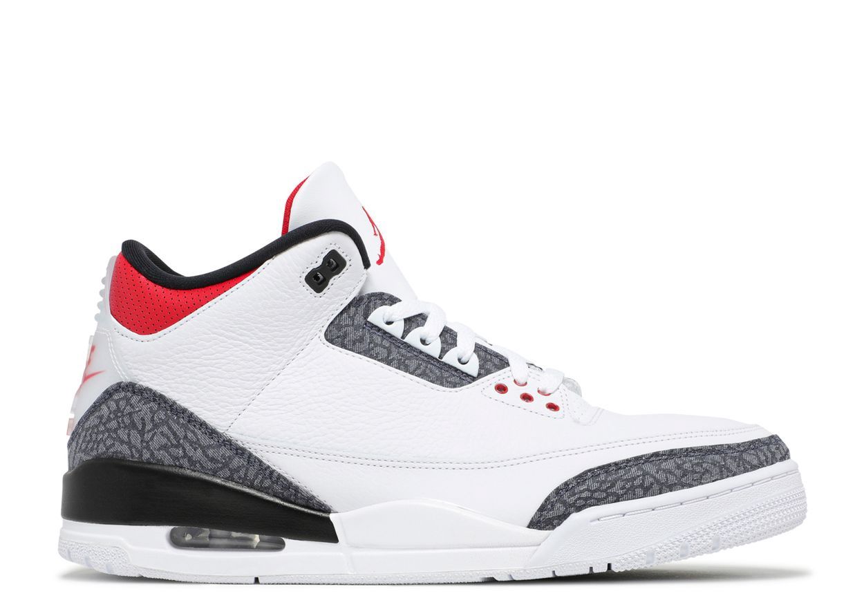 JORDAN 3 DENIM &quot;FIRE RED&quot;
