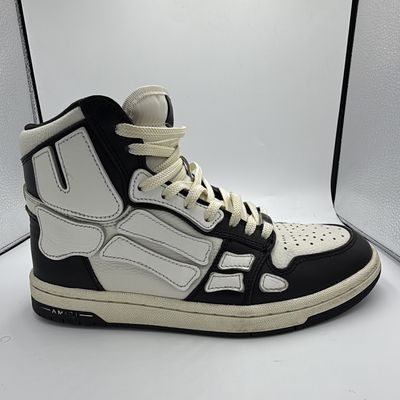 AMIRI SKEL-TOP HI LEATHER SNEAKERS SZ 6
