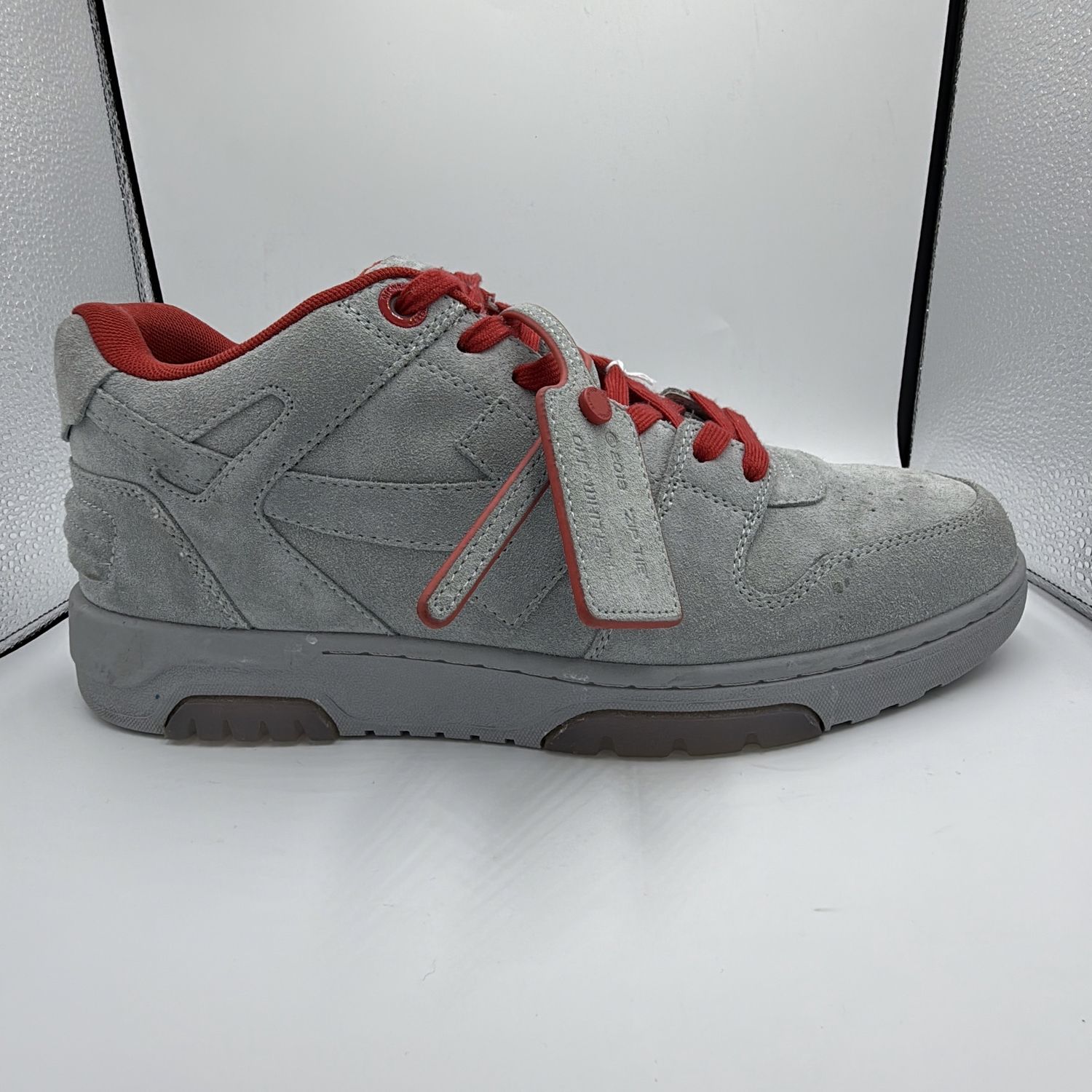 OFF WHITE OUT OF OFFICE LOW TOP SUEDE SNEAKER SZ 12