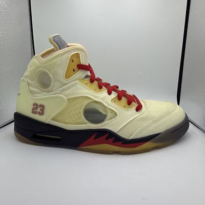 JORDAN 5 X OFF WHITE “SAIL” SZ 12.5