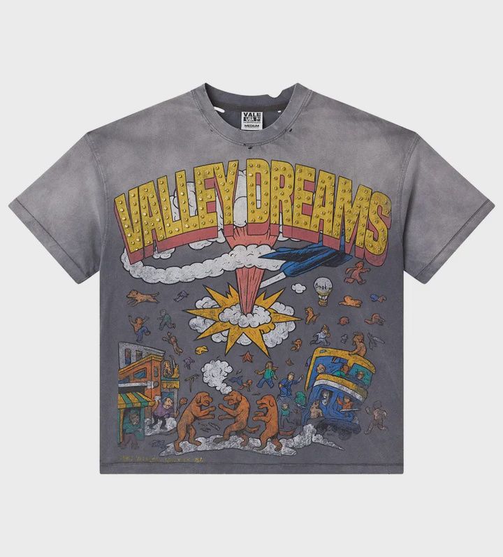 VALE FOREVER CHAOS BLING TEE GREY