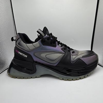 Louis Vuitton Black &amp; Purple Run Away Pulse Trainer SZ 12 N.B.