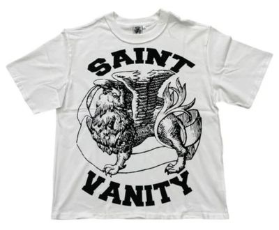 SAINT VANITY GRIFFIN TEE WHITE/BLACK