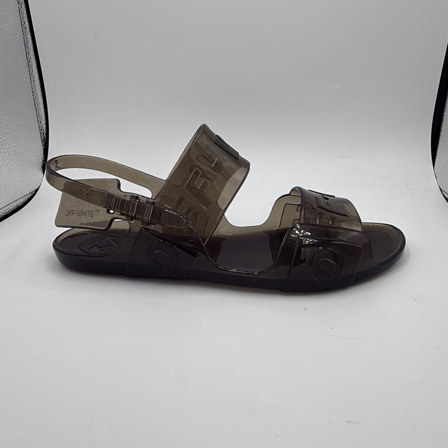 OFF-WHITE WMNS JELLY ZIP TIE &quot;BLACK&quot; SZ 5Y-5.5Y