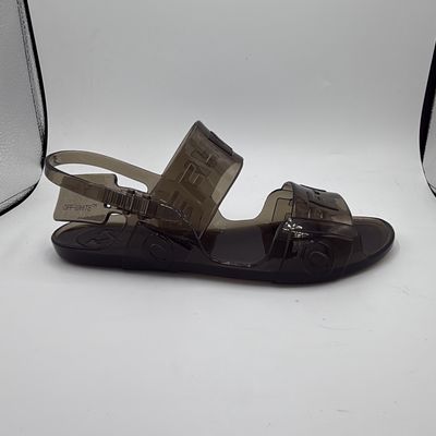 OFF-WHITE WMNS JELLY ZIP TIE &quot;BLACK&quot; SZ 5Y-5.5Y