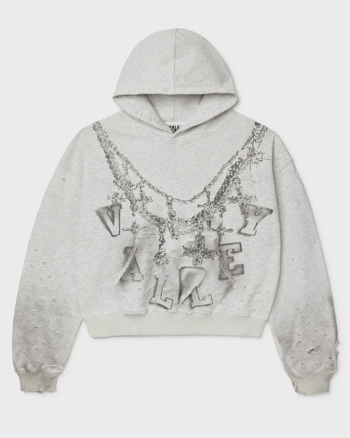 VALE BIG CHAIN GREY HOODIE