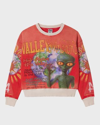 VALE RED ALIEN CREWNECK