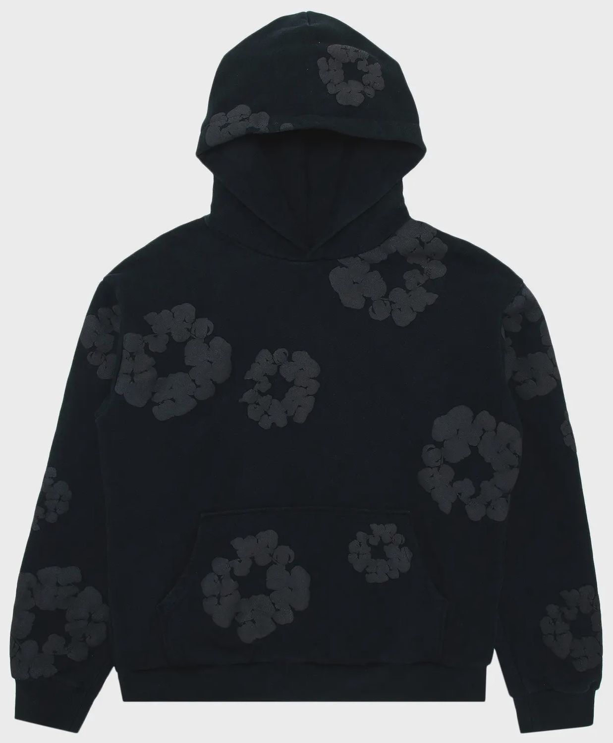 DENIM TEARS HOODIE &quot;BLACK MONOCHROME&quot;
