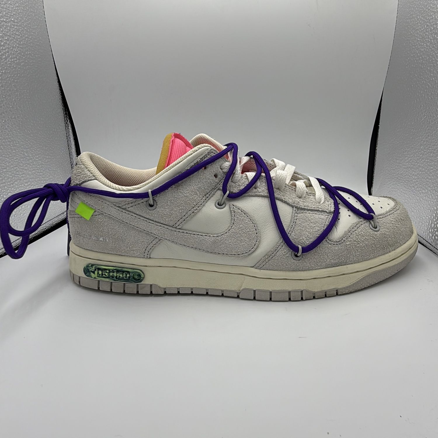 NIKE DUNK LOW X OFF WHITE &quot;LOT 15 of 50&quot; SZ 10