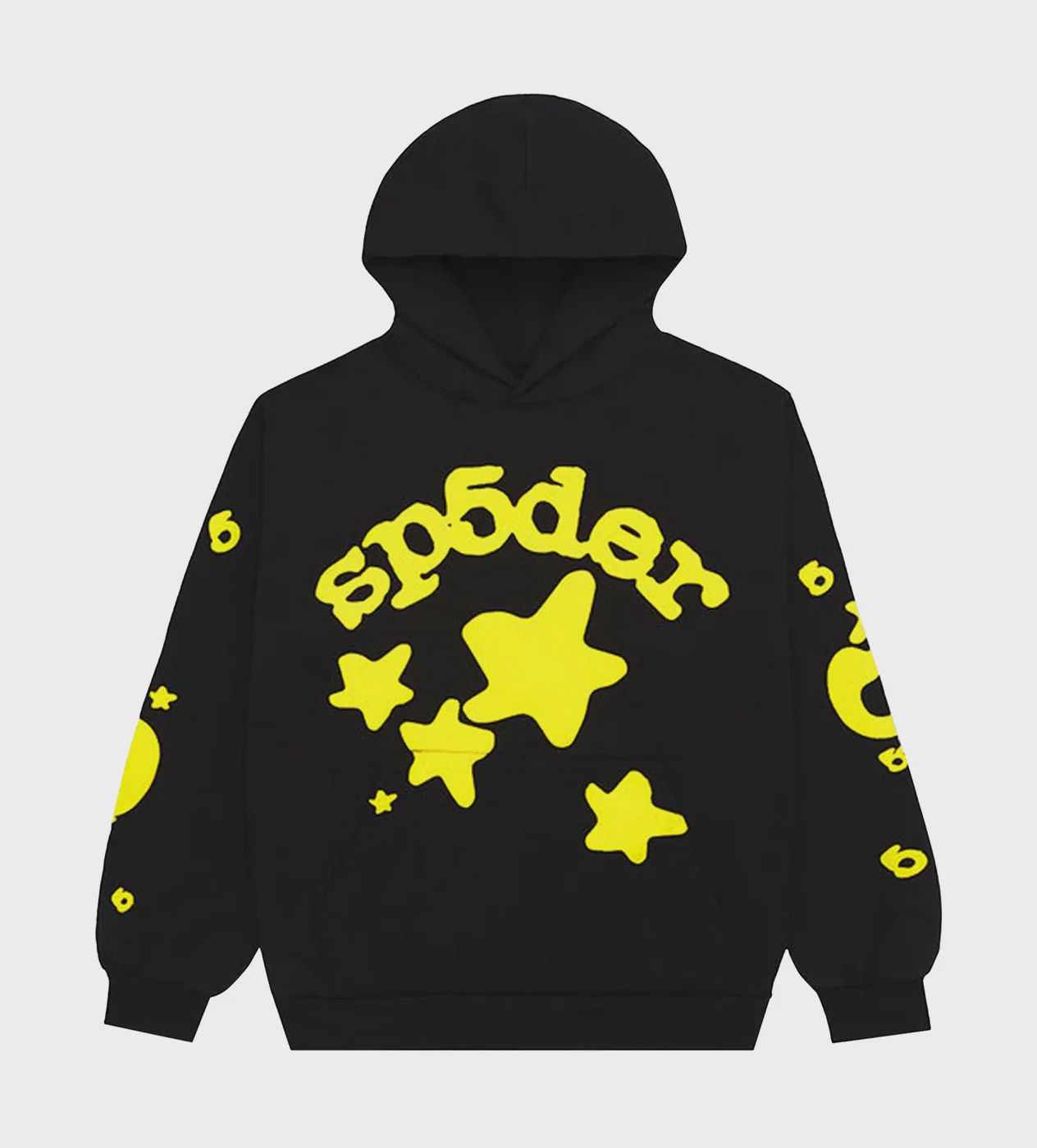SP5DER BELUGA&quot;BLACK/YELLOW&quot; HOODIE