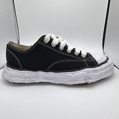 MAISON MIHARA YASUHIRO PETERSONS 23 CANVAS LOW &quot;BLACK WHITE&quot; SZ 43