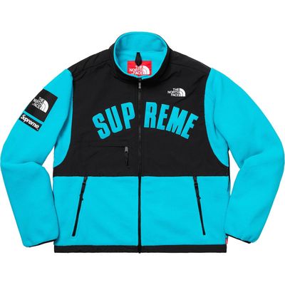 SUPREME X THE NORTH FACE ARC LOGO DENALI FLEECE JACKET "TEAL"