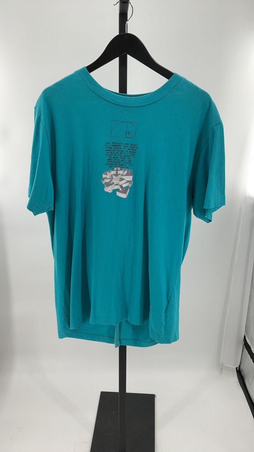 OFF WHITE TEAL T SHIRT