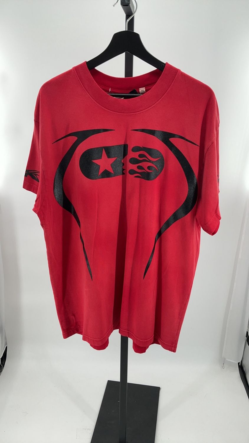 HELLSTAR WARM UP T SHIRT &quot;RED&quot;