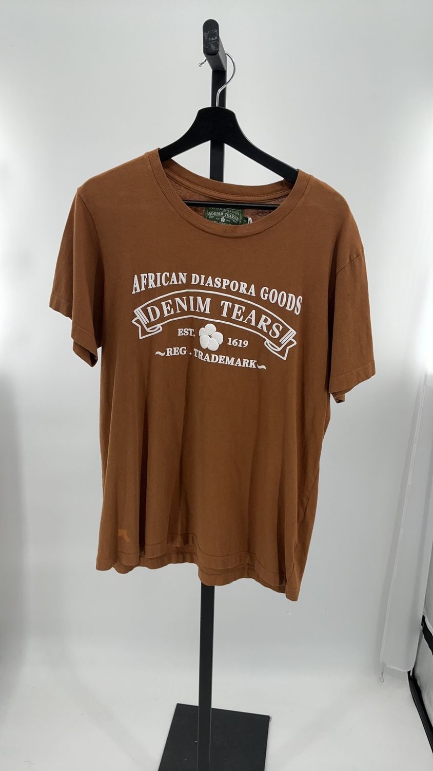 DENIM TEAR ADG T SHIRT &quot;BROWN&quot;
