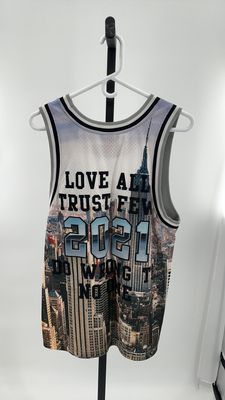 SUPREME XMITCHELL &amp; NESS BASKETBALL JERSEY SKYLINE