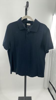 SAINT LAURENT NAVY POLO SHIRT