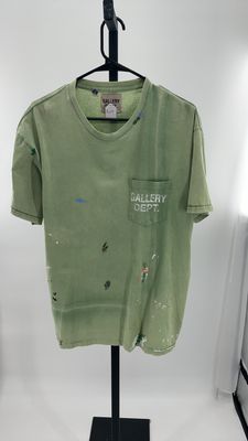GALLERY DEPT. SPLATTER GREEN SHIRT