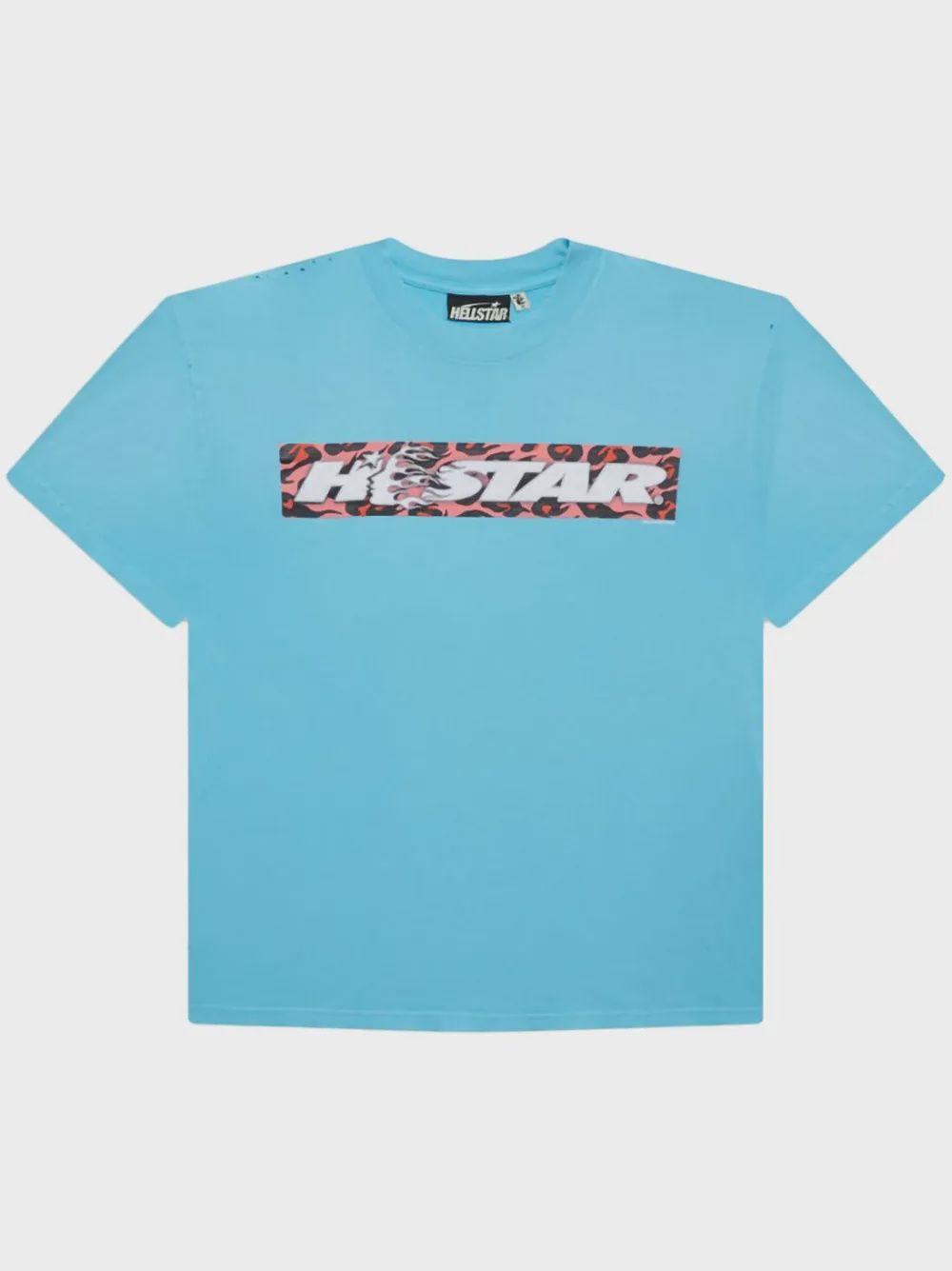 HELLSTAR BOX LOGO T SHIRT &quot;BLUE&quot;