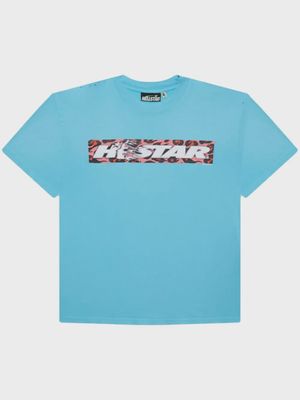 HELLSTAR BOX LOGO T SHIRT "BLUE"