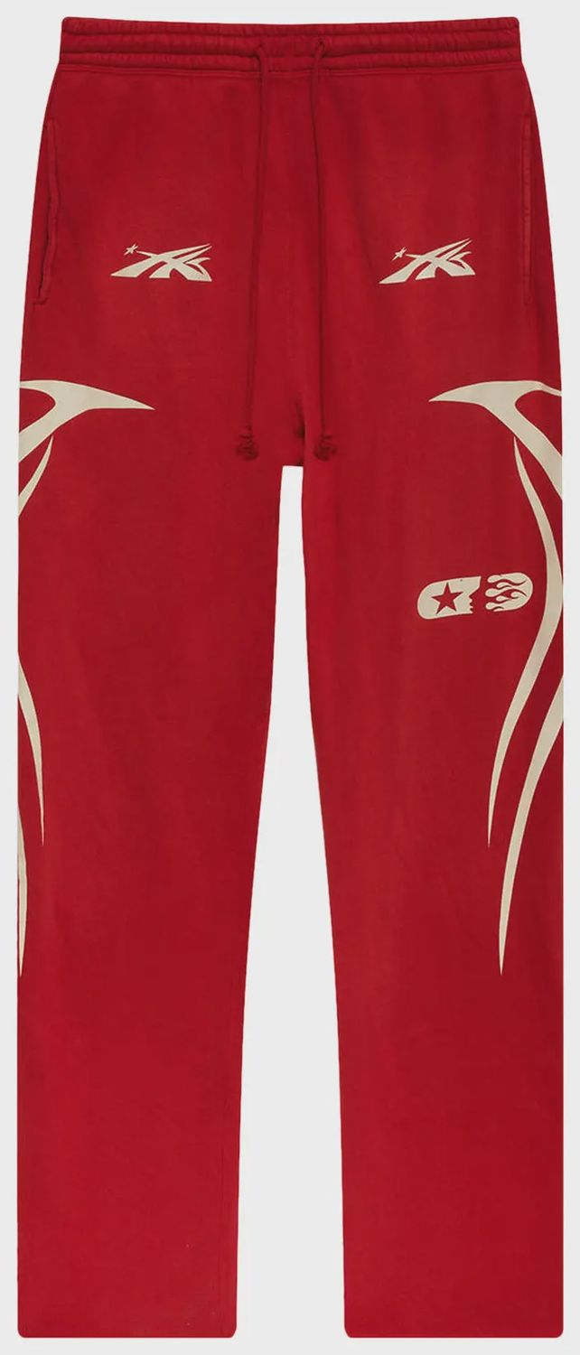 HELLSTAR STUDIOS RACER FLARE SWEATS RED