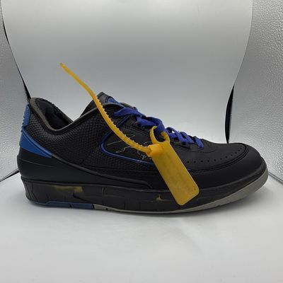 JORDAN 2 X OFF WHITE “BLACK VARSITY ROYAL&quot; SZ 10.5