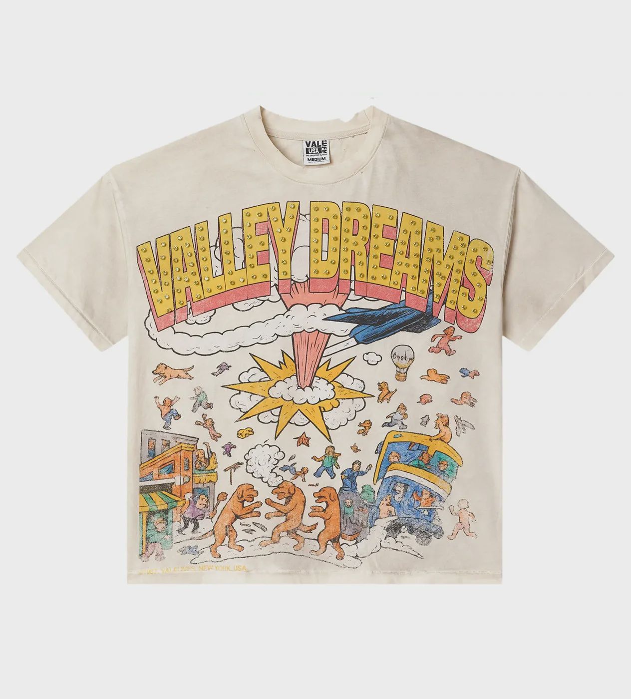 VALE FOREVER CHAOS BLING TEE CREAM