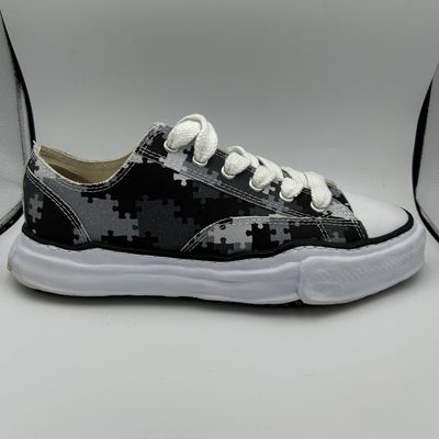 MAISON MIHARA YASUHIRO PETERSON CANVAS LOW“PEACH AND AFTER CAMO GREY” SZ 12-12.5