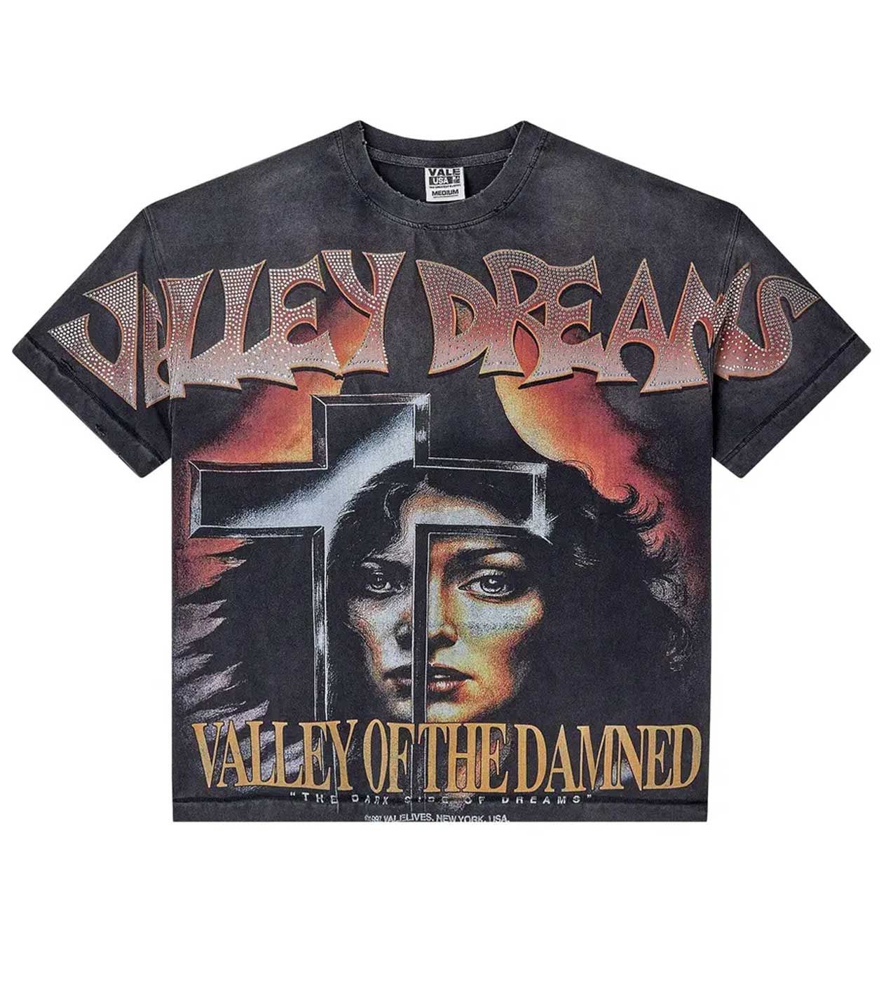 VALE FOREVER DAMNED BLING TEE BLACK