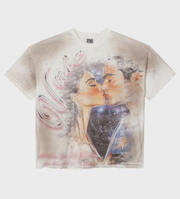 VALE FOREVER FATED YOURS BLING TEE WHITE