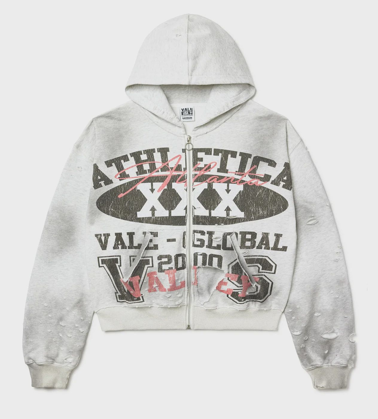 VALE FOREVER DESTROYER ZIP UP &quot;GREY&quot;