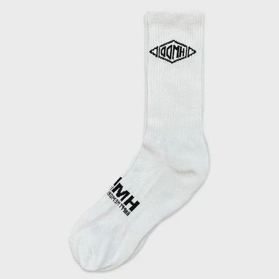 HMDD CREW SOCKS WHITE/BLACK
