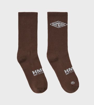 HMDD CREW SOCKS BROWN