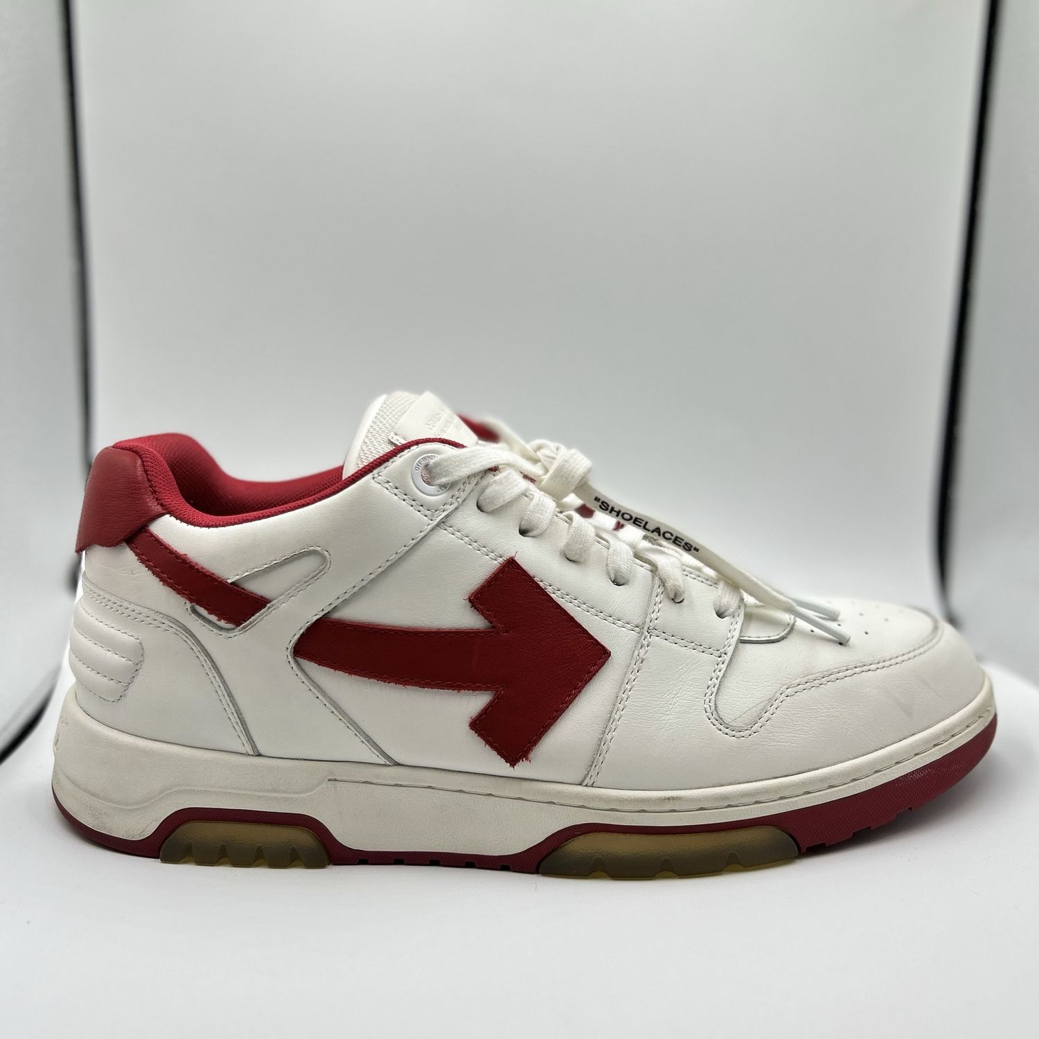 OFF-WHITE OUT OF OFFICE “WHITE RED” SZ 45 N.B.