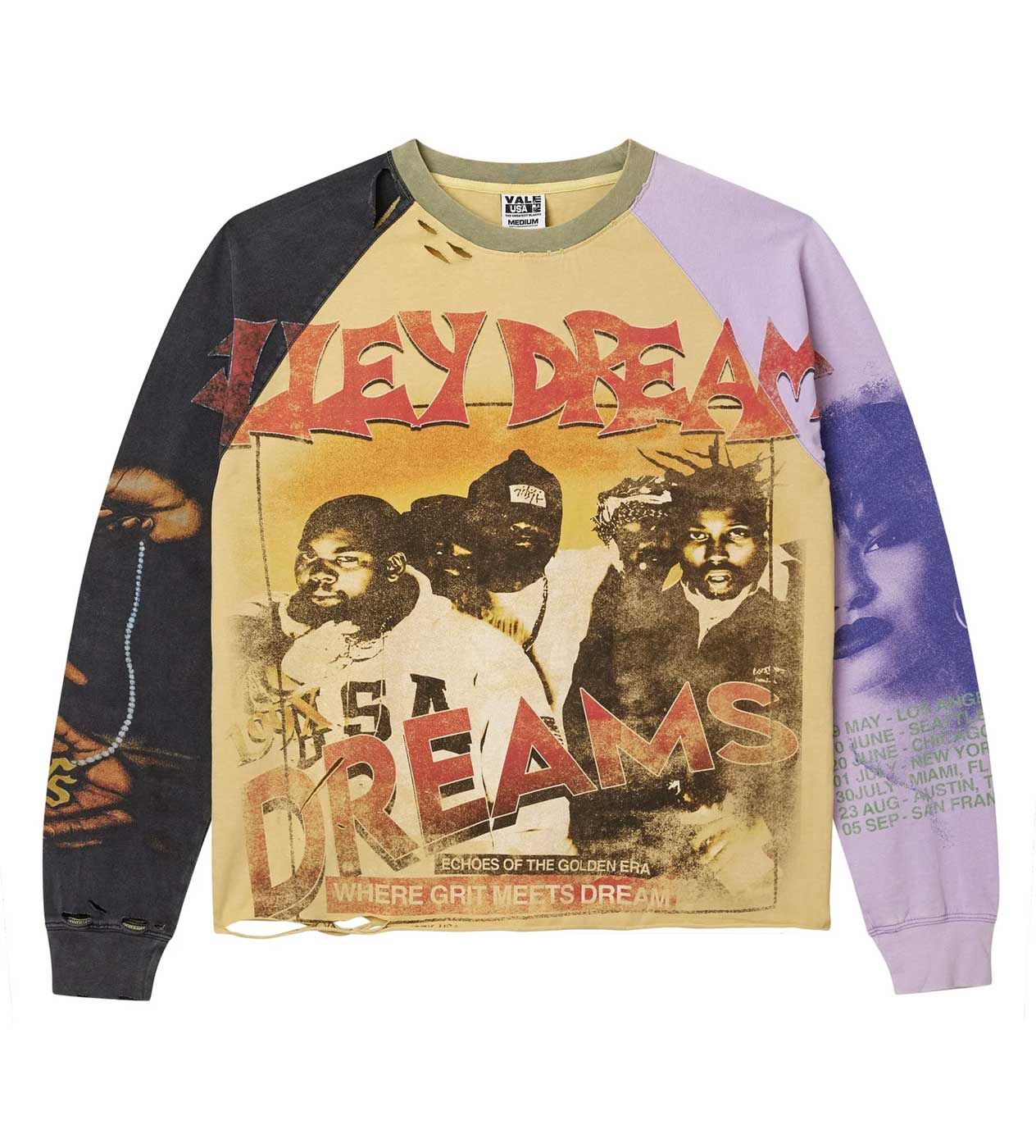 VALE FOREVER CHAMBERS CHOP N SCREWS L/S TEE "YELLOW"