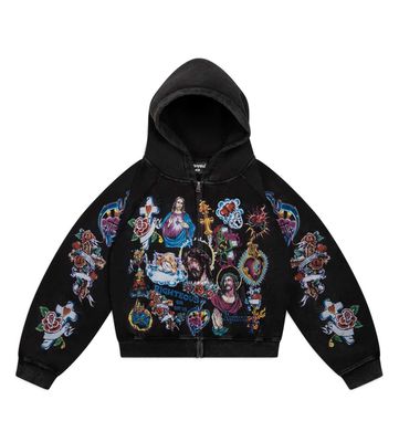 RIGHTEOUS RISEN KING ZIP UP "BLACK"