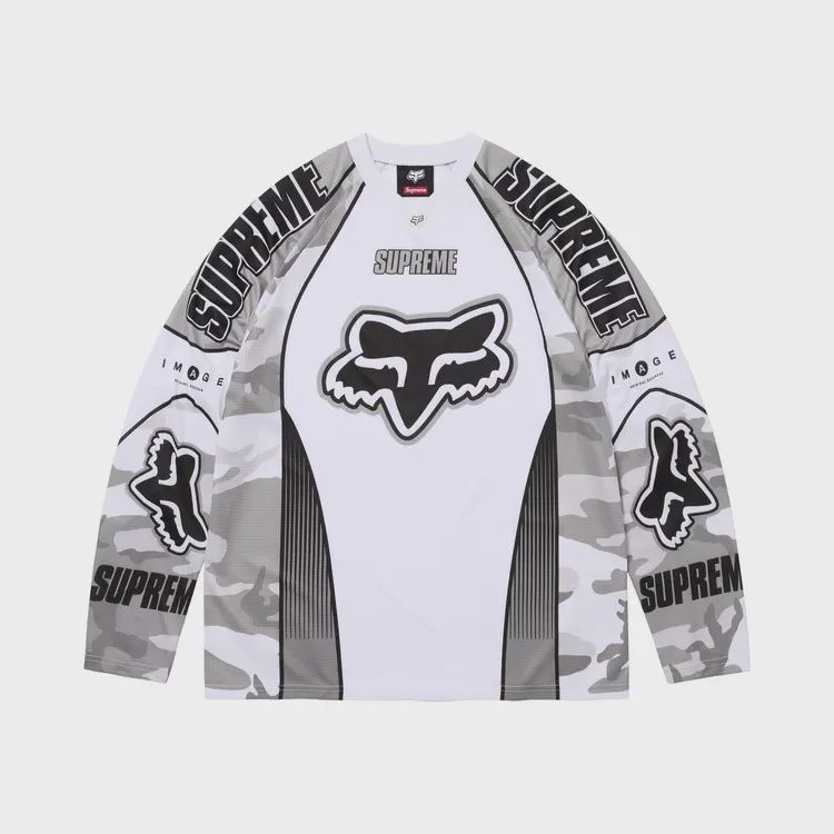 SUPREME X FOX RACING DMX JERSEY "SNOW CAMO"
