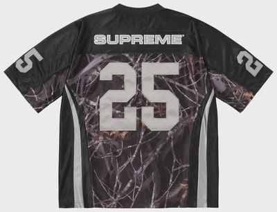 SUPREME BREAST CANCER AWARENESS FOOTBALL JERSEY "BLACK"