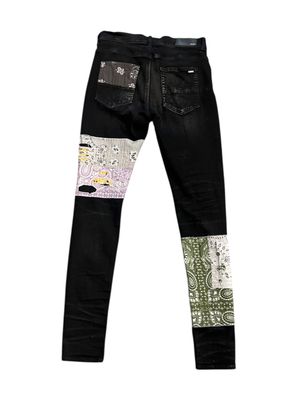 AMIRI BANDANA ART PATCH JEANS