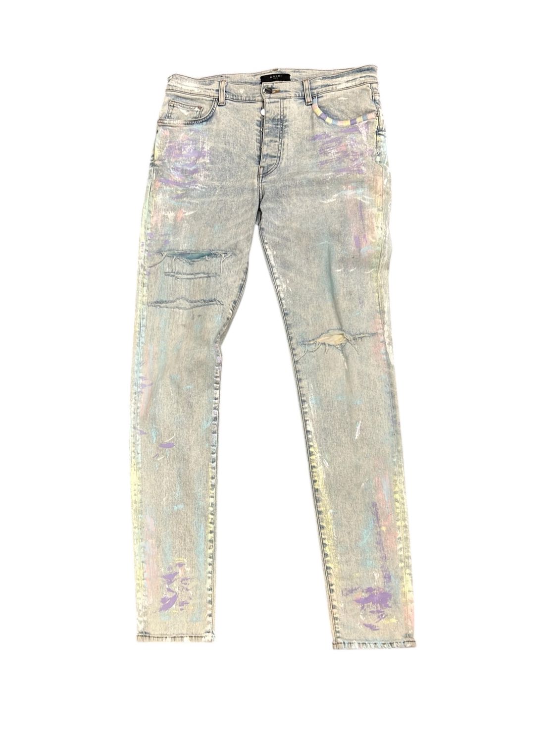AMIRI PAINTER TIE DYE PATCH JEANS