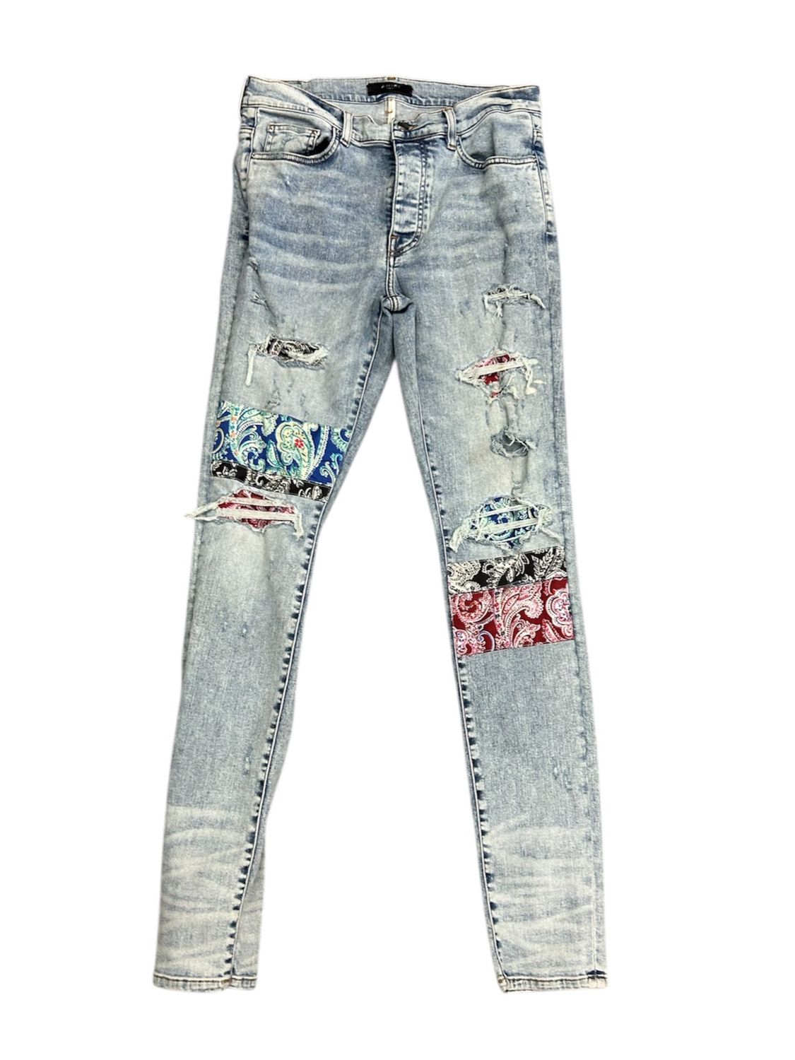 AMIRI PAJAMA ART PATCH JEANS