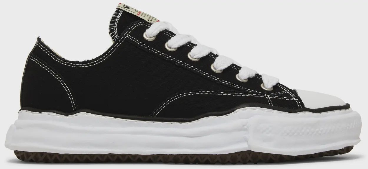 MAISON MIHARA YASUHIRO PETERSON CANVAS LOW "BLACK"