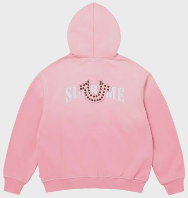 SUPREME X TRUE RELIGION ZIP UP "PINK"