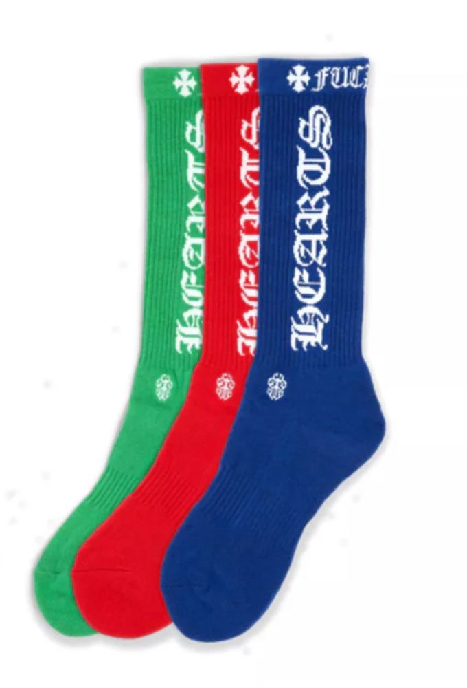 CH LOGO SOCKS BLUE/RED/GREEN