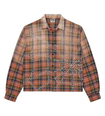 VALE FOREVER PUMPKIN PATCH WEB FLANNEL "ORANGE"