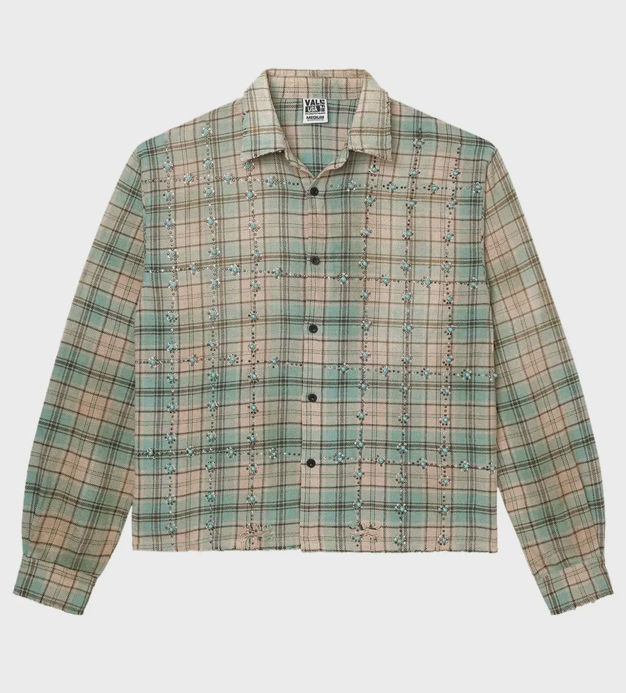 VALE FOREVER LITTLE GEMS FLANNEL "GREEN"