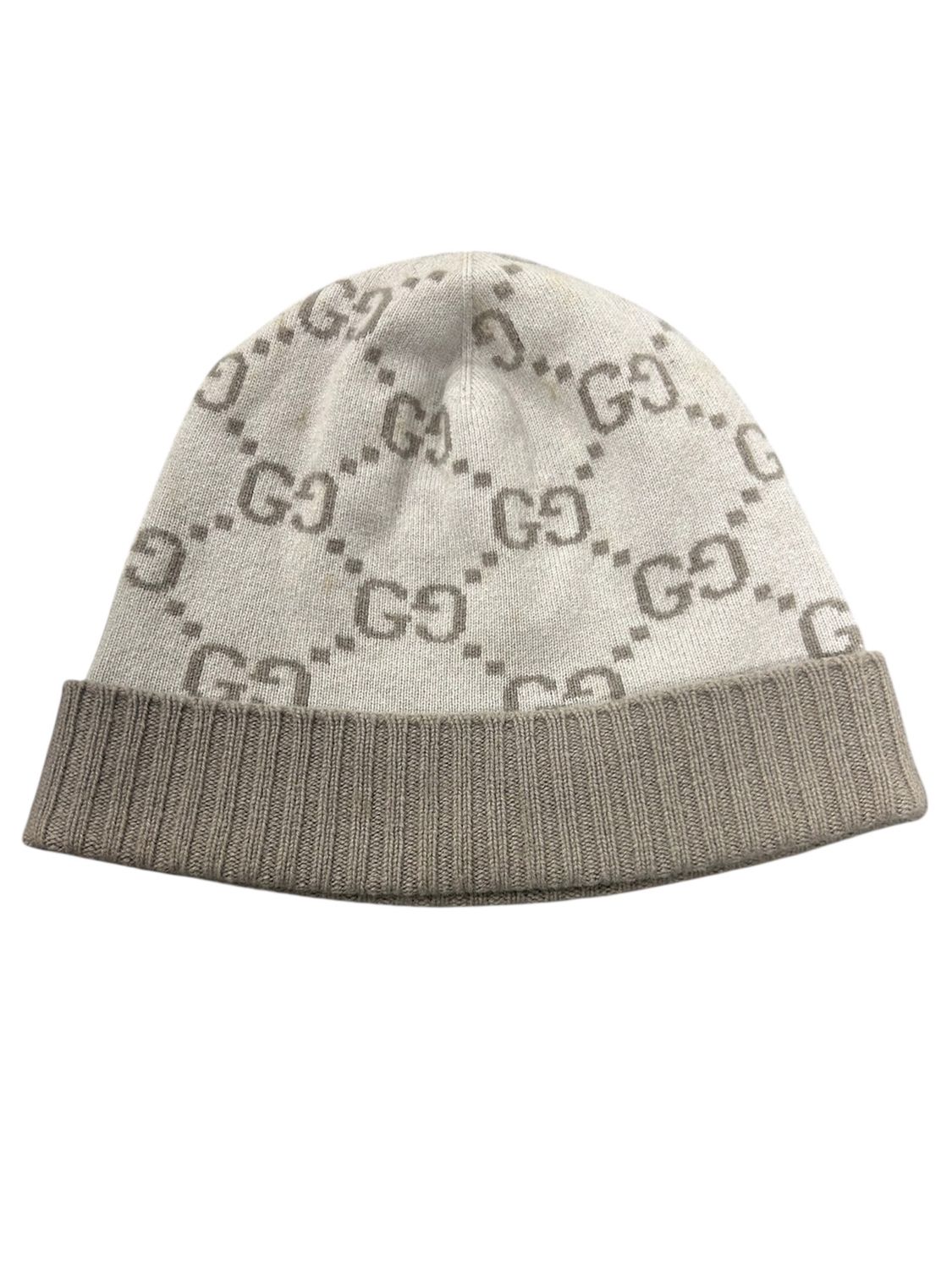 GUCCI GG CASHMERE JACQUARD BEANIE