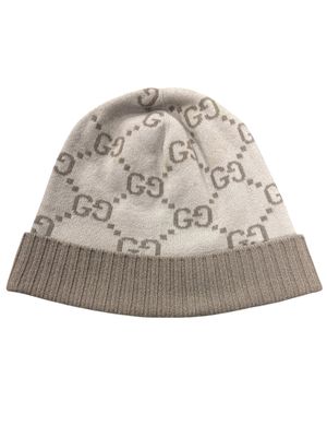 GUCCI GG CASHMERE JACQUARD BEANIE