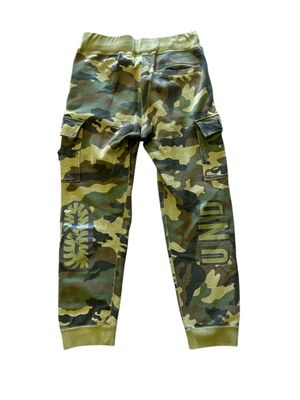 BAPE X UNDEFEATED WOODLAND CAMO SHARK SLIM CARGO PANTS