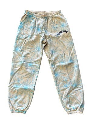 SP5DER AOP WEB SWEATPANTS “HEATHER GREY”